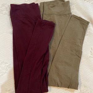 two pack of aerie leggings